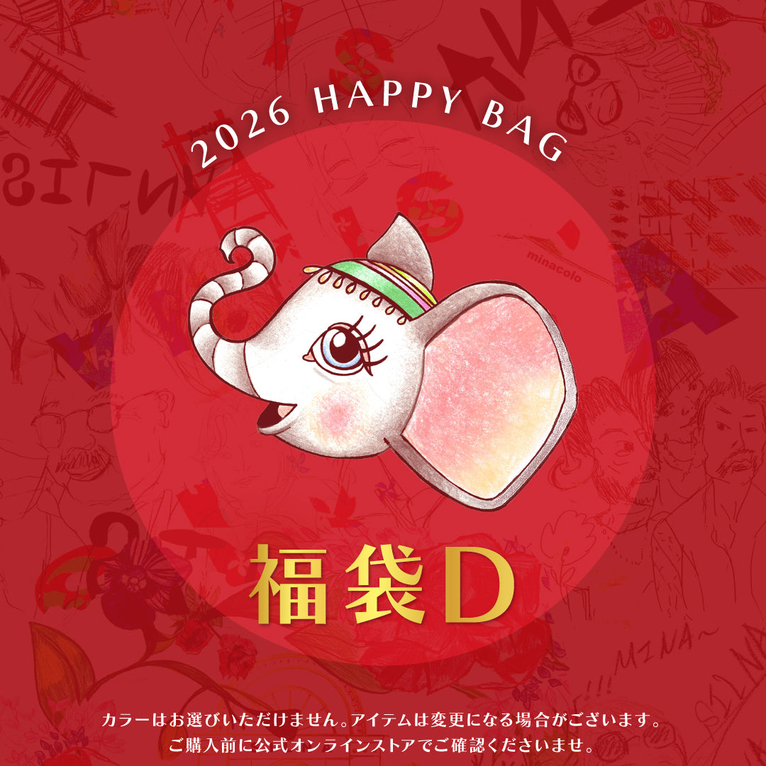 福袋2026年 D(ニットバッグ、2wayミニバッグ、カードケース.etc 計6点)
